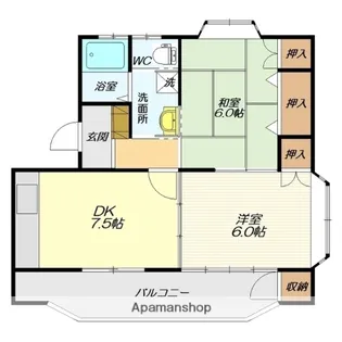 エランドールⅡ【C2号室】の間取り
