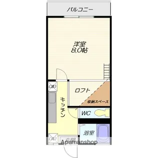 AGORA【102号室】の間取り