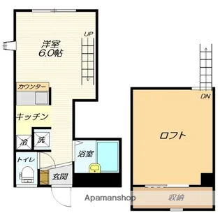 ビートルズハウスB棟【105号室】の間取り