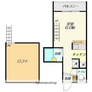 ビートルズハウスB棟【206号室】の間取り
