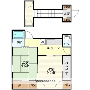 栄幸ハイツ【201号室】の間取り