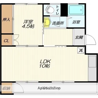 山本ビル【1階】の間取り