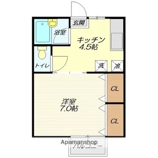 コーポ東海林【2号室】の間取り