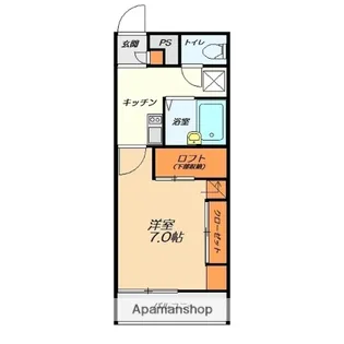 サンハイツあかねヶ丘【204号室】の間取り