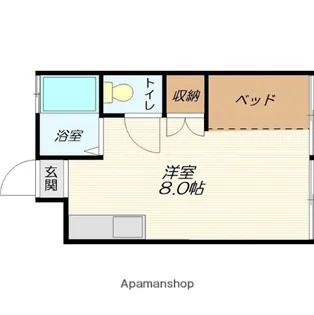 ラポール前田B【202号室】の間取り
