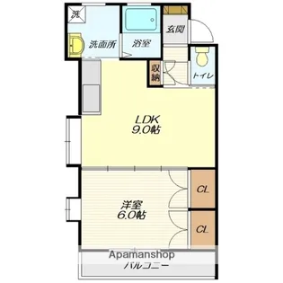 山形県山形市小白川町4丁目【アパート】の間取り