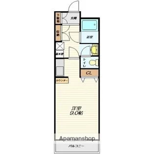 ベルナール東青田【203号室】の間取り