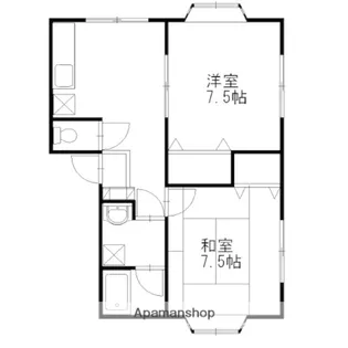 パール長清水【105号室】の間取り