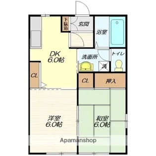 ファミールコートA【101号室】の間取り