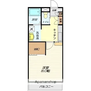 ファミーユ小白川【102号室】の間取り