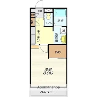 ファミーユ小白川【206号室】の間取り
