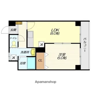 グランドハピネス【103号室】の間取り