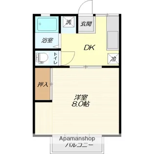 南コーポ小嶋B棟【201号室】の間取り