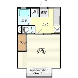 南コーポ小嶋B棟【101号室】の間取り