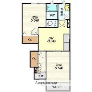 セントポーリア【102号室】の間取り