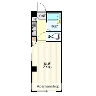 イーストセブン【202号室】の間取り