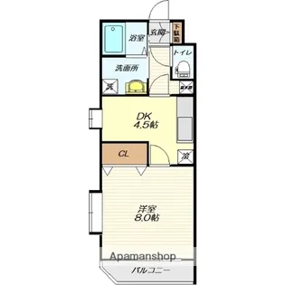 ガーデンヒルズ小白川【401号室】の間取り