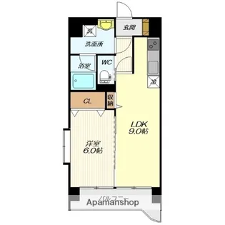 FOR YOU 木の実【401号室】の間取り