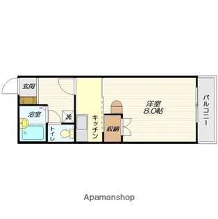 クレールⅢ【202号室】の間取り