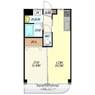 ほうゆうCAPITAL【201号室】の間取り