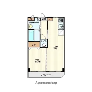 ほうゆうCAPITAL【501号室】の間取り