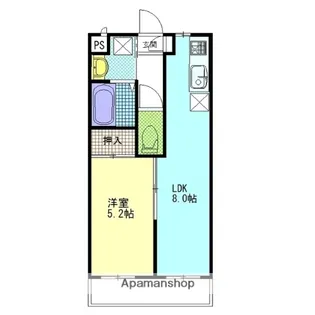 ほうゆうCAPITAL【302号室】の間取り