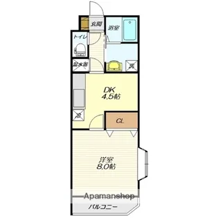 グレースヒルズ東原【108号室】の間取り