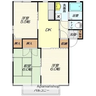 ディアス・リバティ【201号室】の間取り