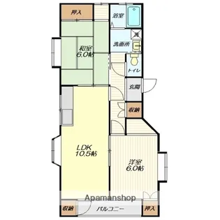 ファミール春日【201号室】の間取り
