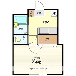 シャトーレ・タナカ【103号室】の間取り