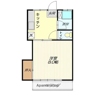 わたなべハイツ(東原町)【105号室】の間取り