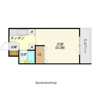 ラフィーヌ東原【206号室】の間取り