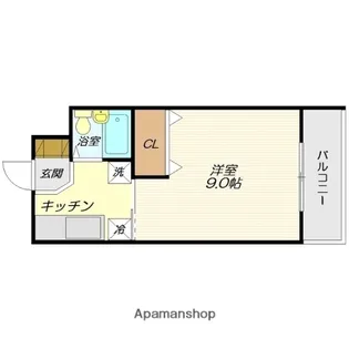 山形県山形市東原町1丁目【マンション】の間取り