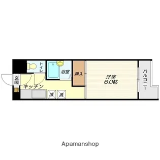 フローラハイツ【406号室】の間取り