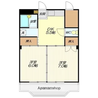 コーポエクセル(飯田)【102号室】の間取り
