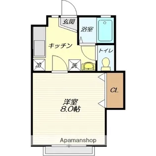 ラムセスA UNI【1階】の間取り