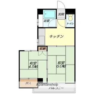 レジデンスK【207号室】の間取り