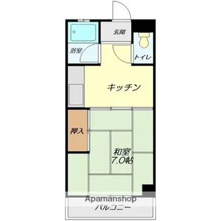 レジデンスK【206号室】の間取り