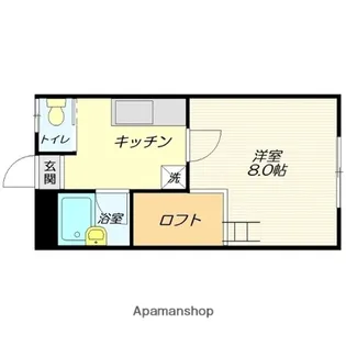 ほうゆうONE【1C号室】の間取り