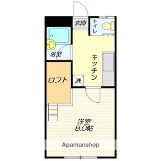 ほうゆうONE【2E号室】の間取り