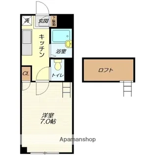 1Kの間取り画像