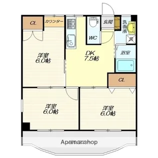 アドリームS【303号室】の間取り