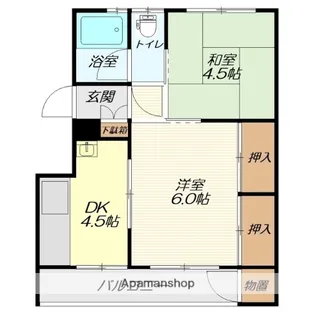 秀山ビル【4階】の間取り