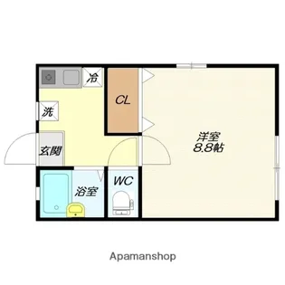 ハイツグランディ【201号室】の間取り