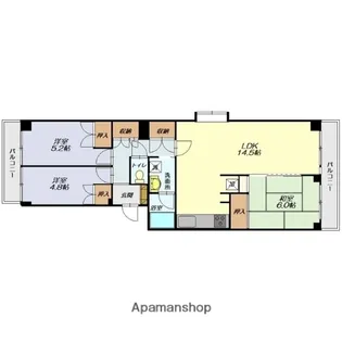 木の実マンション 1011号室【1011号室】の間取り