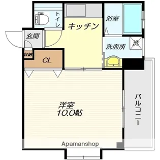 1Kの間取り画像