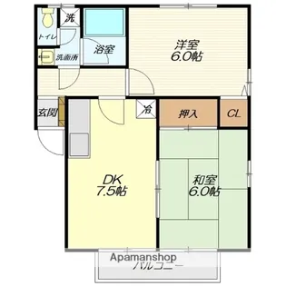 オペラハウス【201号室】の間取り