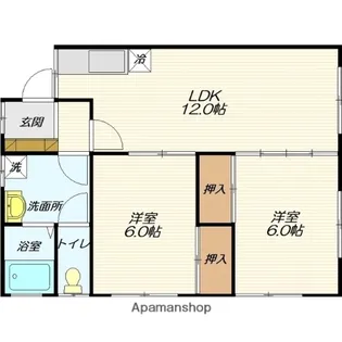 アルファー城南 A棟【101号室】の間取り