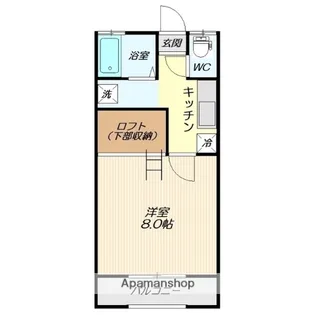 1Kの間取り画像