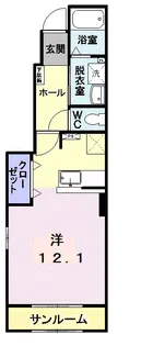 サンリット ヴィラ【1階】の間取り